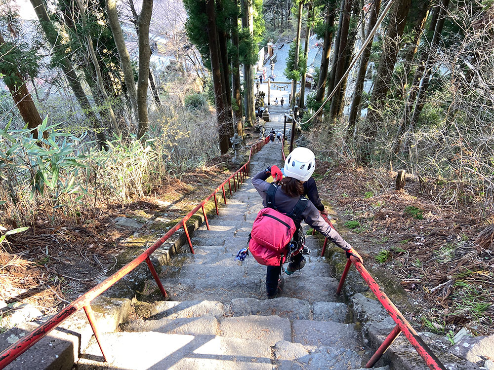 表妙義縦走・中之嶽神社の石段を下ります！