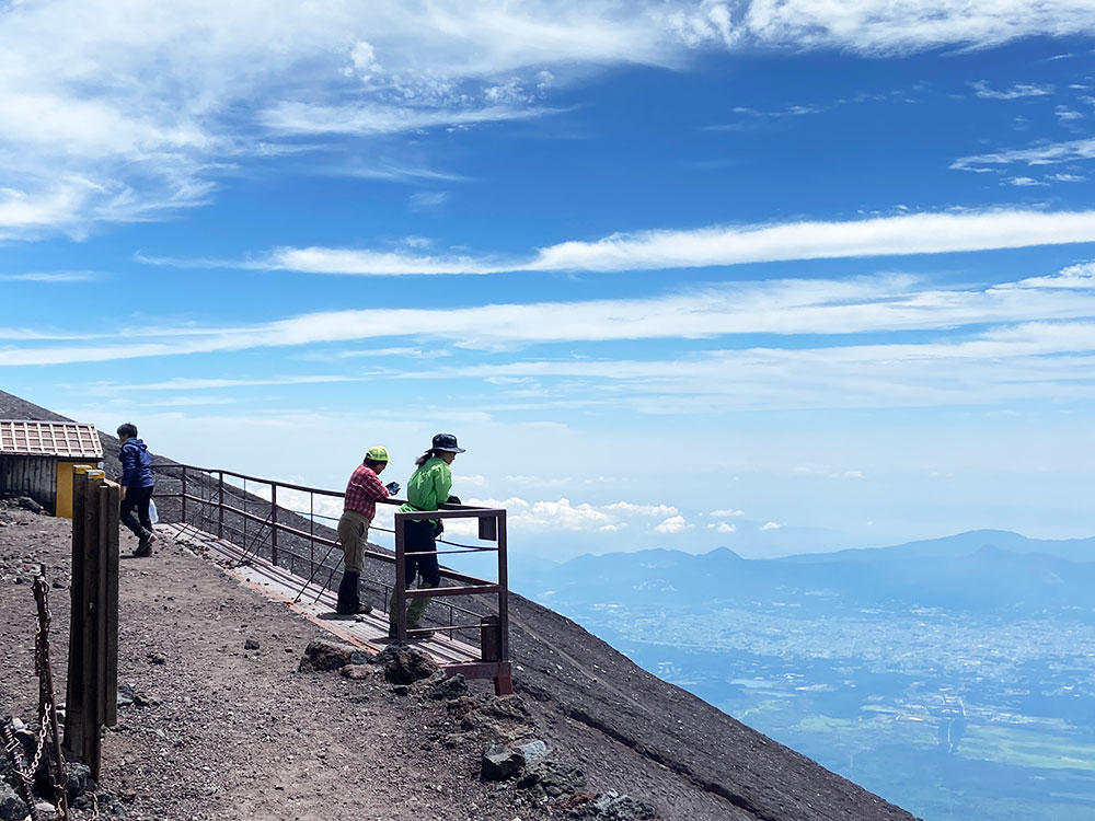 富士宮口元祖八合目（3250m）に到着！