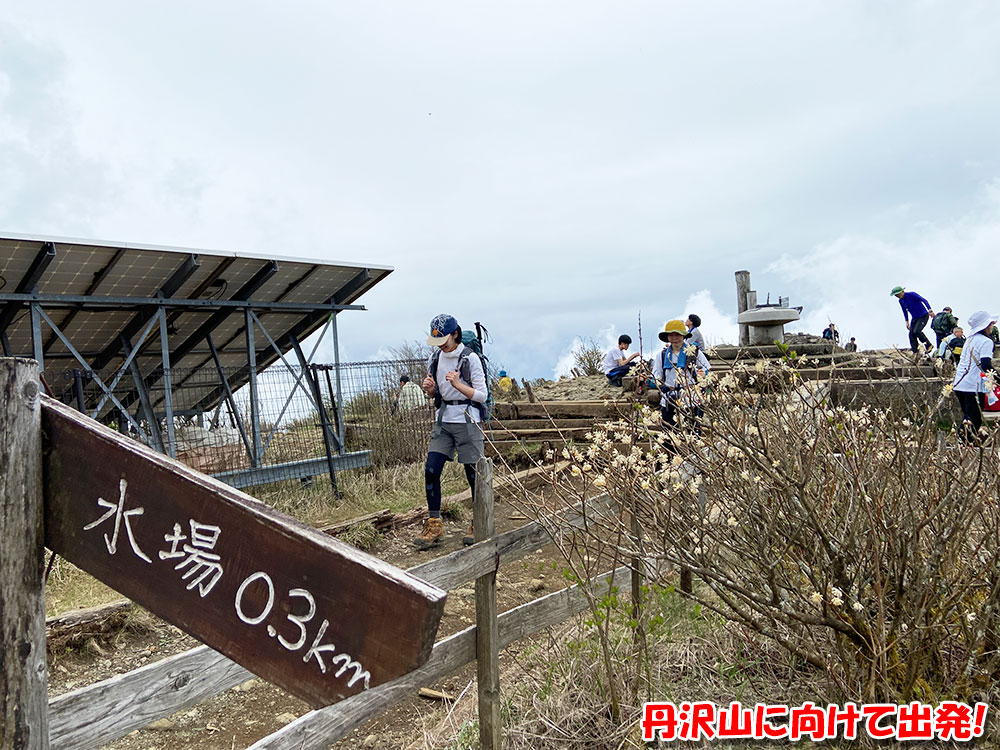 丹沢山に向けて出発！