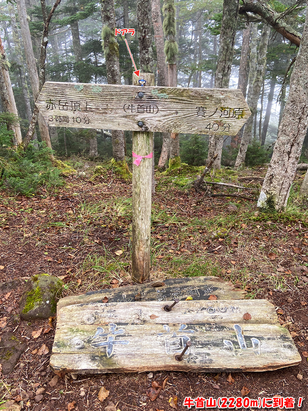 牛首山(2280m)に到着！