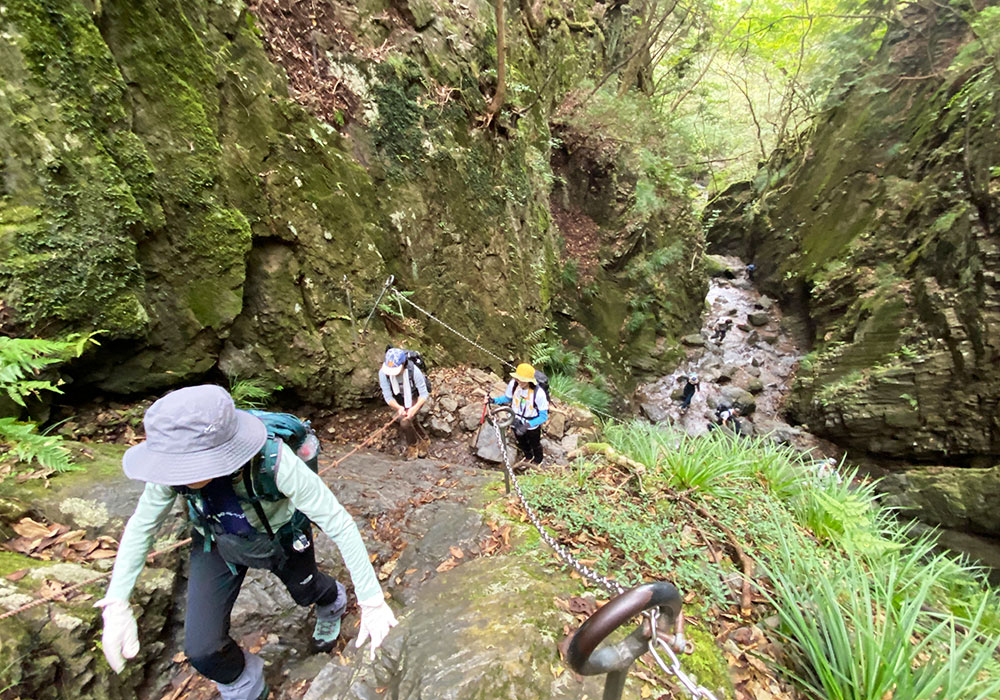 棒ノ折山・第二ゴルジュ