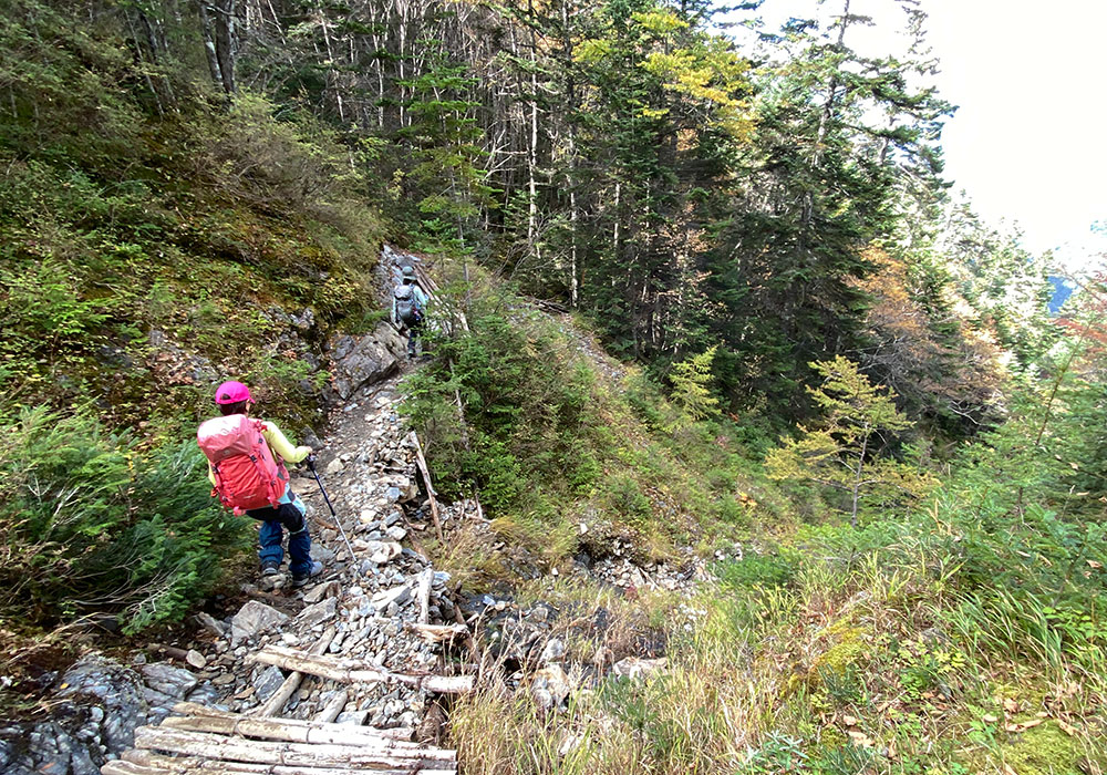 下山：三伏峠小屋 → 鳥倉駐車場