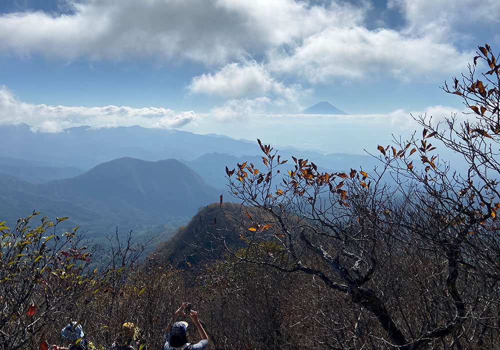 【茅ヶ岳・金ヶ岳登山】富士山が姿を現した！